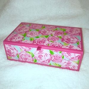 Lilly Pulitzer Jewelry Box Glass Case